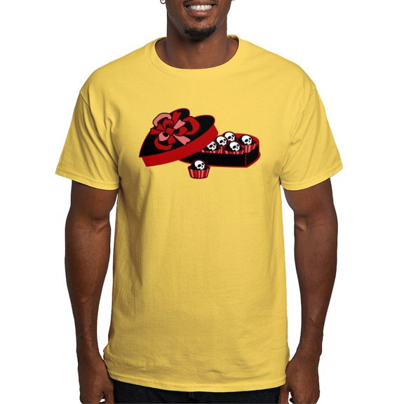 CafePress - Skull Valentine Candy Light T Shirt - Men's Classic Graphic T-Shirt