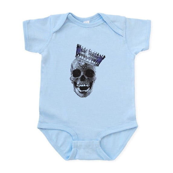 CafePress - Skull With Crown Infant Bodysuit - Baby Light Bodysuit, Size Newborn - 24 Months