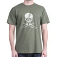 thumbnail image 1 of CafePress - Skull With Trombones T Shirt - Men's Classic Graphic Cotton T-Shirt, 1 of 4