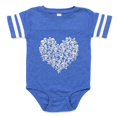 thumbnail image 1 of CafePress - Skullheart - Cute Infant Baby Football Bodysuit, 1 of 3