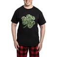 thumbnail image 1 of CafePress - Skulls Shamrock Men's Dark Pajamas - Men's Dark Loose Fit Cotton Pajama Set, 1 of 7