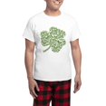 thumbnail image 1 of CafePress - Skulls Shamrock Men's Light Pajamas - Men's Light Loose Fit Cotton Pajama Set, 1 of 7