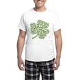 thumbnail image 1 of CafePress - Skulls Shamrock Men's Light Pajamas - Men's Light Loose Fit Cotton Pajama Set, 1 of 7