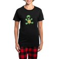thumbnail image 1 of CafePress - Skuzzo Happy Turtle Women's Dark Pajamas - Women's Short Sleeve Print T-Shirt and Pants Dark Cotton Pajama Set, 1 of 7