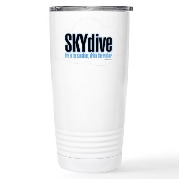 CafePress - Skydive Emerson Stainless Steel Travel Mug - Insulated Stainless Steel Travel Tumbler 20 oz.