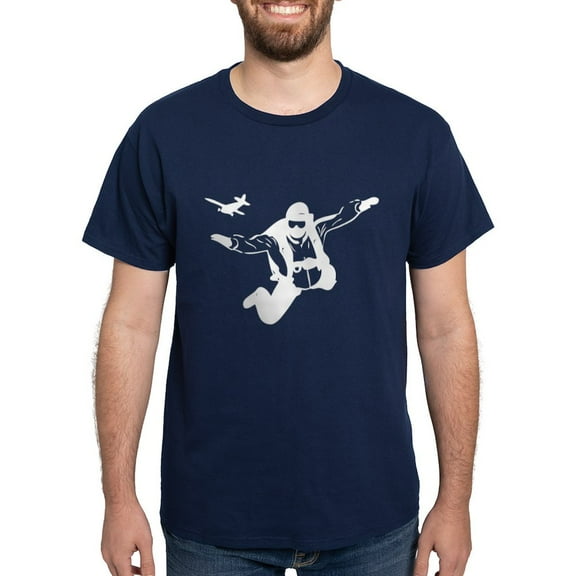 CafePress - Skydiving Dark T Shirt - Men's Classic Graphic Cotton T-Shirt