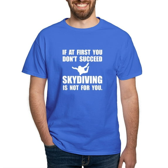 CafePress - Skydiving Not For You T Shirt - Men's Classic Graphic Cotton T-Shirt