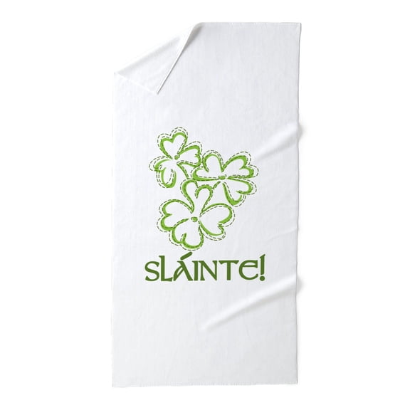 CafePress - Slainte - Large Beach Towel, Soft 30"x60" Towel with Unique Design