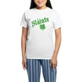 thumbnail image 1 of CafePress - Slainte With Four Leaf Clover Women's Light Pajama - Women's Short Sleeve Print T-Shirt and Pants Light Cotton Pajama Set, 1 of 7