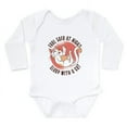thumbnail image 1 of CafePress - Sleep With A Cat Body Suit - Long Sleeve Cotton Baby Bodysuit, 1 of 4