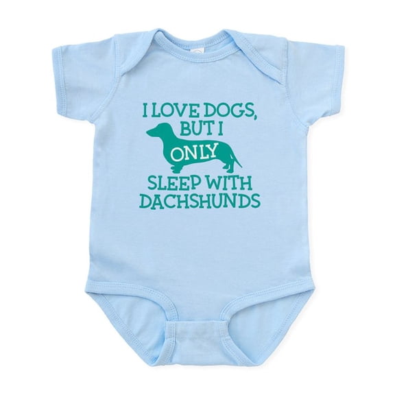 CafePress - Sleep With Dachshunds Baby Light Bodysuit - Baby Light Bodysuit, Size Newborn - 24 Months