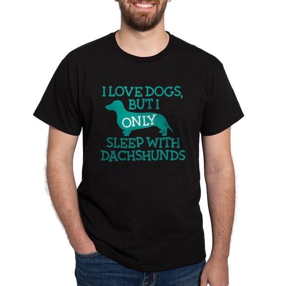 CafePress - Sleep With Dachshunds Dark T Shirt - Men's Classic Graphic Cotton T-Shirt