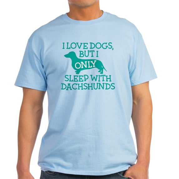 CafePress - Sleep With Dachshunds Light T Shirt - Men's Classic Graphic T-Shirt