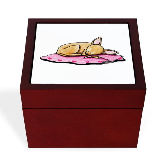 CafePress - Sleeping Belleza - Keepsake Box, Finished Hardwood Jewelry Box, Velvet Lined Memento Box