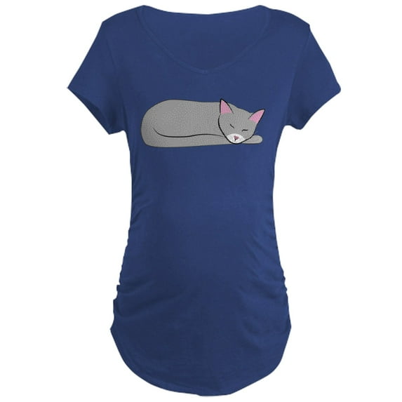 CafePress - Sleeping Cat Maternity Dark T Shirt - Maternity Dark T-Shirt