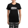 thumbnail image 1 of CafePress - Sleeping Cat Women's Dark Pajamas - Women's Short Sleeve Print T-Shirt and Pants Dark Cotton Pajama Set, 1 of 7