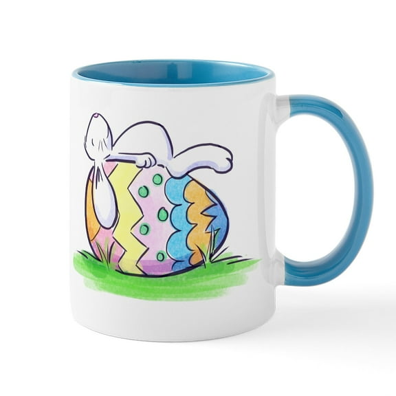 CafePress - Sleeping Easter Bunny Mug - 11 oz Ceramic Mug - Novelty Coffee Tea Cup