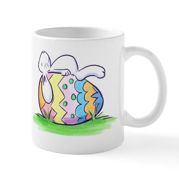 CafePress - Sleeping Easter Bunny Mugs - 11 oz Ceramic Mug - Novelty Coffee Tea Cup