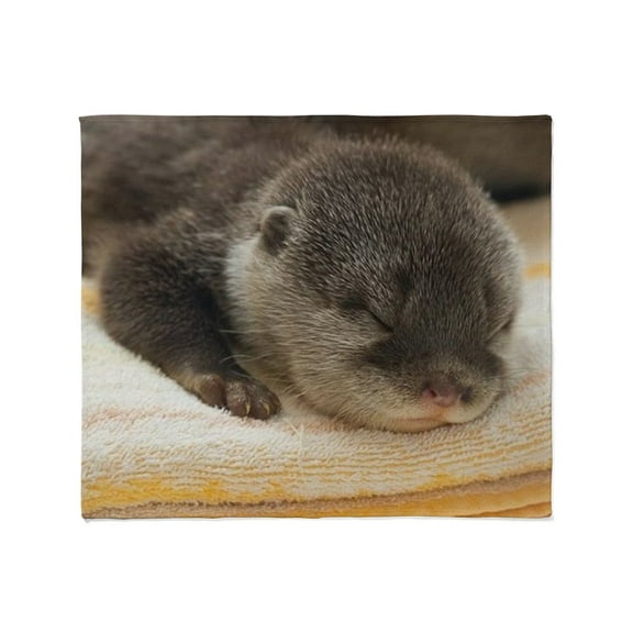 CafePress - Sleeping Otter Throw Blanket - Soft Fleece Throw Blanket, 50"x60" for All Ages