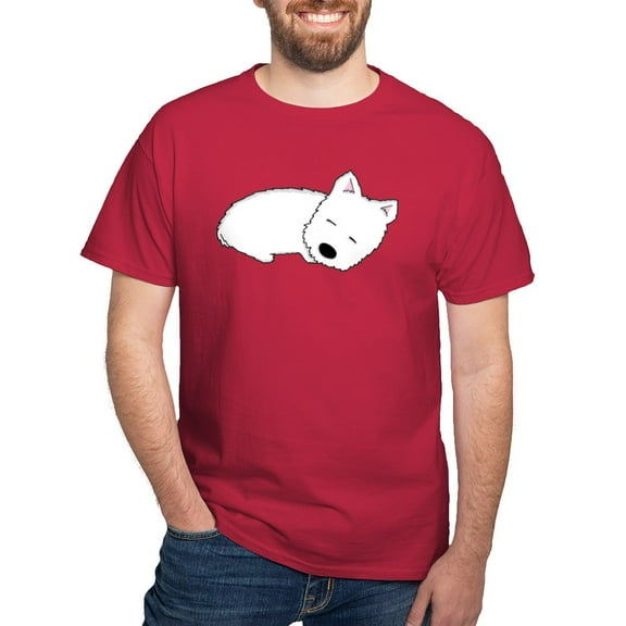 CafePress - Sleeping Westie Dark T Shirt - Men's Classic Graphic Cotton T-Shirt