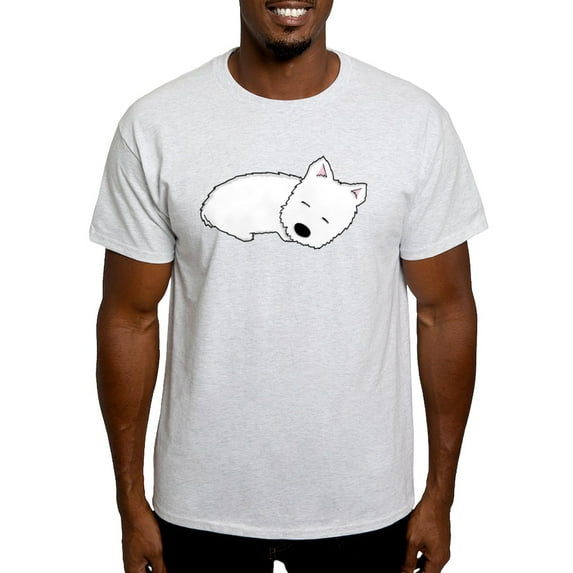 CafePress - Sleeping Westie Light T Shirt - Men's Classic Graphic T-Shirt