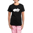 thumbnail image 1 of CafePress - Sleeping Westie Women's Dark Pajamas - Women's Short Sleeve Print T-Shirt and Pants Dark Cotton Pajama Set, 1 of 7