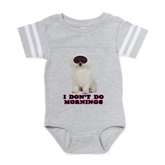 CafePress - Sleepy Bichon Frise - Cute Infant Baby Football Bodysuit