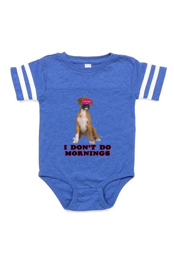 - Sleepy Boxer - Cute Infant Baby Football Bodysuit