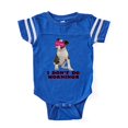thumbnail image 1 of CafePress - Sleepy Bull Terrier - Cute Infant Baby Football Bodysuit, 1 of 3