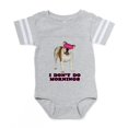 thumbnail image 1 of CafePress - Sleepy Bulldog - Cute Infant Baby Football Bodysuit, 1 of 3