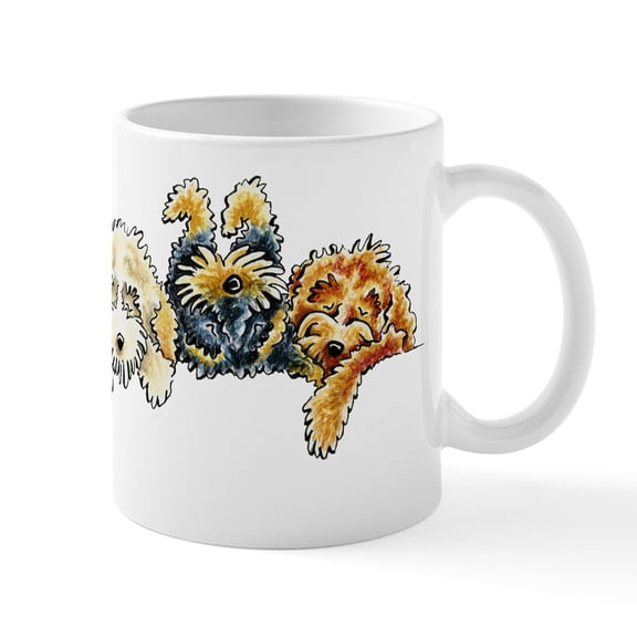 CafePress - Sleepy Cockapoos Mugs - 11 oz Ceramic Mug - Novelty Coffee Tea Cup