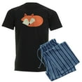 thumbnail image 1 of CafePress - Sleepy Red Fox Men's Dark Pajamas - Men's Dark Loose Fit Cotton Pajama Set, 1 of 7