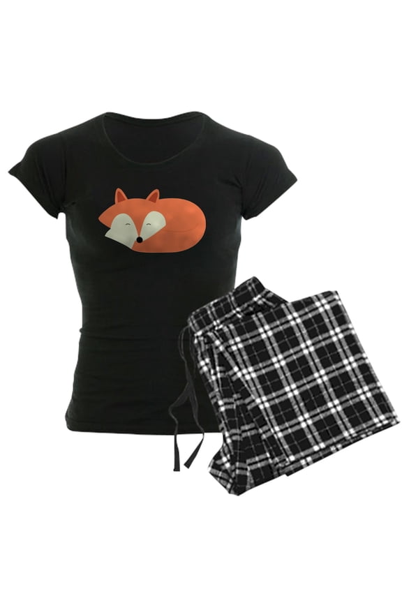 - Sleepy Red Fox - Women's Dark Pajamas