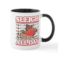 thumbnail image 1 of CafePress - Sleigh All Day - 11 oz Ceramic Mug - Novelty Coffee Tea Cup, 1 of 4