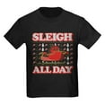 thumbnail image 1 of CafePress - Sleigh All Day Kids Dark T Shirt - Dark T-Shirt Kids XS-XL, 1 of 4