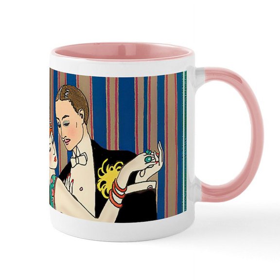 CafePress - Slice Of Life Tango Mugs - 11 oz Ceramic Mug - Novelty Coffee Tea Cup