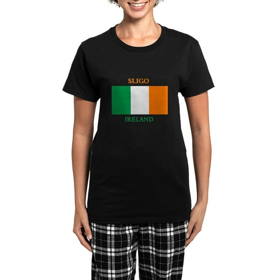 CafePress - Sligo Ireland Women's Dark Pajamas - Women's Short Sleeve Print T-Shirt and Pants Dark Cotton Pajama Set