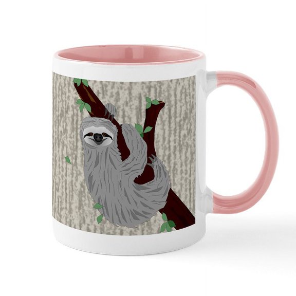 CafePress - Sloth 11 Oz Ceramic Mug Mugs - 11 oz Ceramic Mug - Novelty Coffee Tea Cup