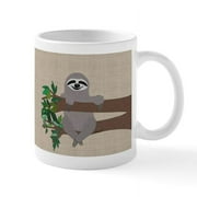 CafePress - Sloth 11 Oz Ceramic Mugs - 11 oz Ceramic Mug - Novelty Coffee Tea Cup