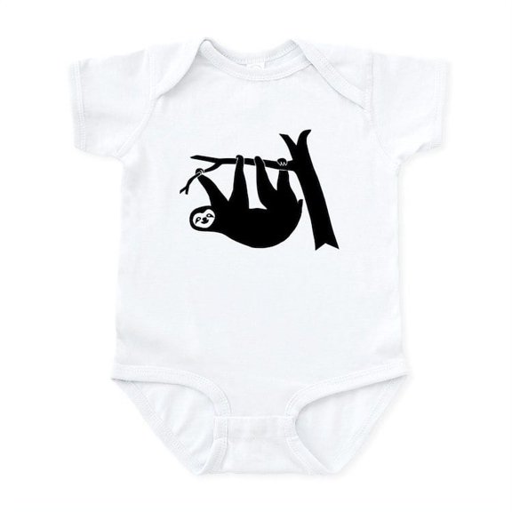 CafePress - Sloth Lazy Cute Animal Freeclimber Climbing Infant - Baby Light Bodysuit, Size Newborn - 24 Months