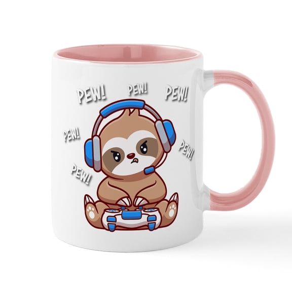 CafePress - Sloth Mugs - 11 oz Ceramic Mug - Novelty Coffee Tea Cup