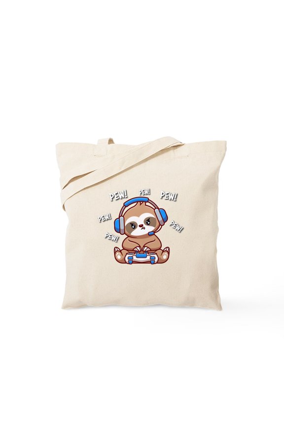 - Sloth - Unisex Canvas Tote Bag, Beige, 1-Piece