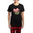 thumbnail image 1 of CafePress - Sloth Pajamas - Women's Short Sleeve Print T-Shirt and Pants Dark Cotton Pajama Set, 1 of 7