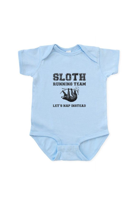 - Sloth Running Team Body Suit - Baby Light Bodysuit, Size Newborn - 24 Months