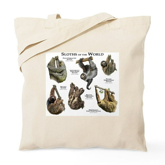 CafePress - Sloths Of The World Tote Bag - Unisex Canvas Tote Bag, Beige, 1-Piece