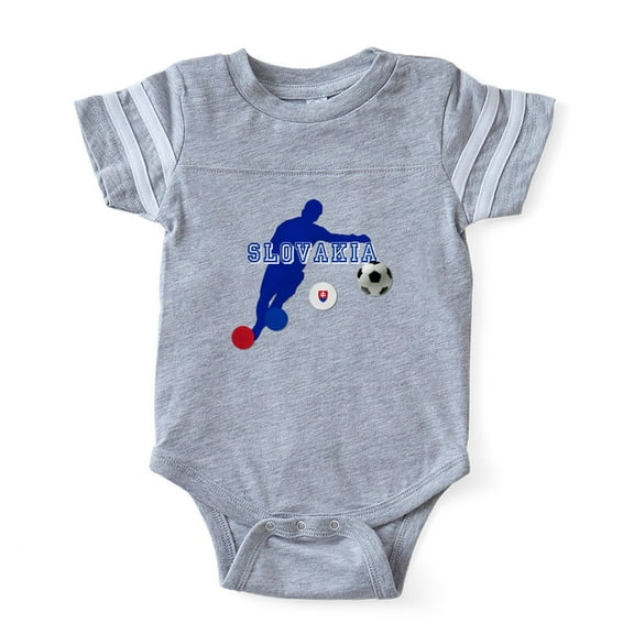 CafePress - Slovakian Football - Cute Infant Baby Football Bodysuit