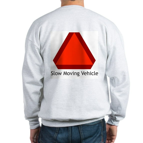 CafePress - Slow Moving Vehicle Sign Sweatshirt - Crew Neck Sweatshirt