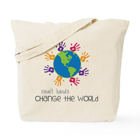CafePress - Small Hands Tote Bag - Unisex Canvas Tote Bag, Beige, 1-Piece