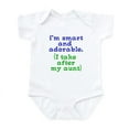 thumbnail image 1 of CafePress - Smart And Adorable Body Suit - Baby Light Bodysuit, Size Newborn - 24 Months, 1 of 4