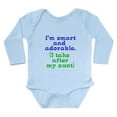 thumbnail image 1 of CafePress - Smart And Adorable Body Suit - Long Sleeve Cotton Baby Bodysuit, 1 of 4
